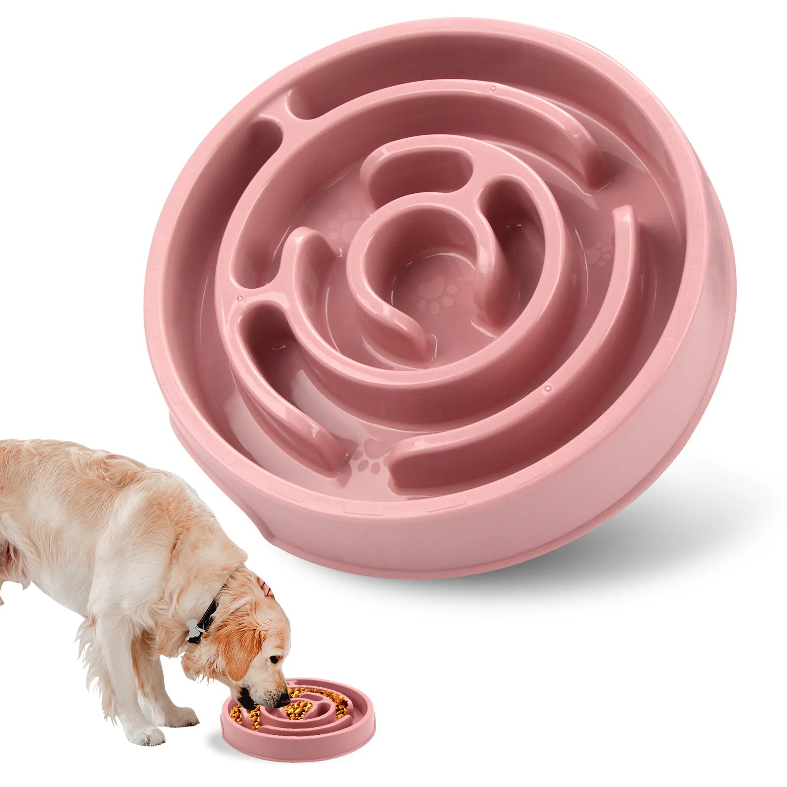 Pet Slow Feeder Bowl - Non-Slip & Durable