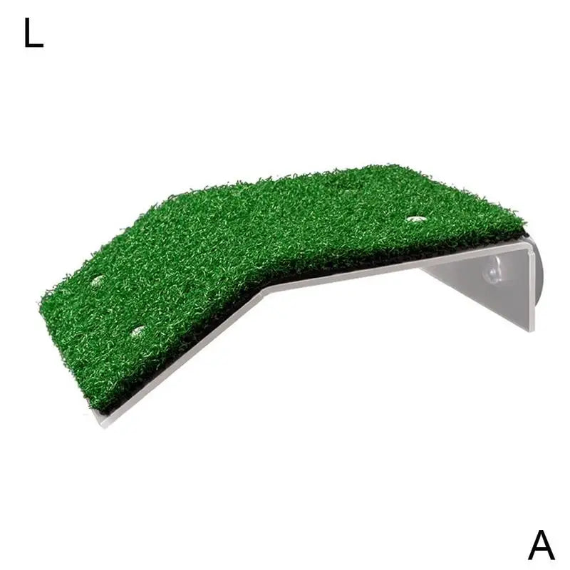 Turtle Basking Platform with Simulation Grass Ramp