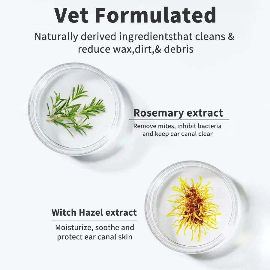 Pet Ear Cleaning Wipes - Soft Finger Pads