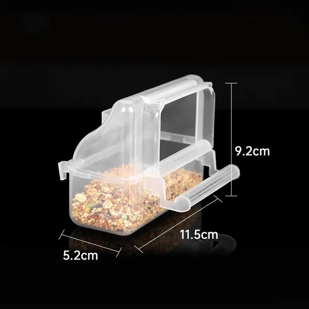 Bird Food & Water Box for Cage