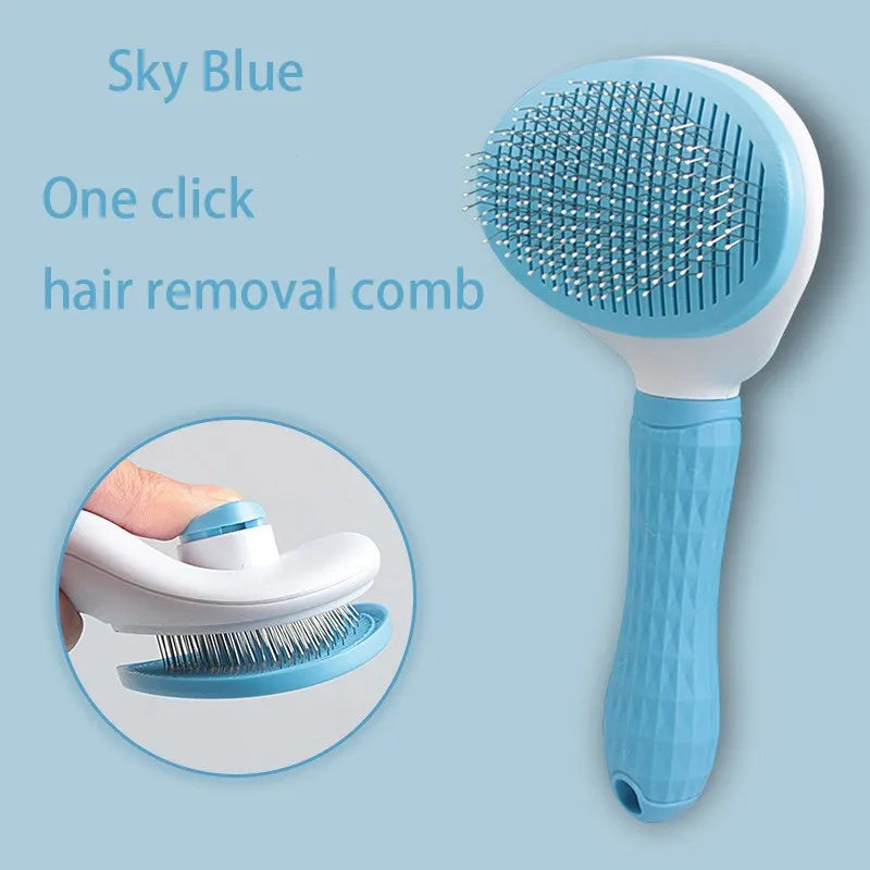 Pet Hair Remover Brush - Grooming Tool for Dogs & Cats