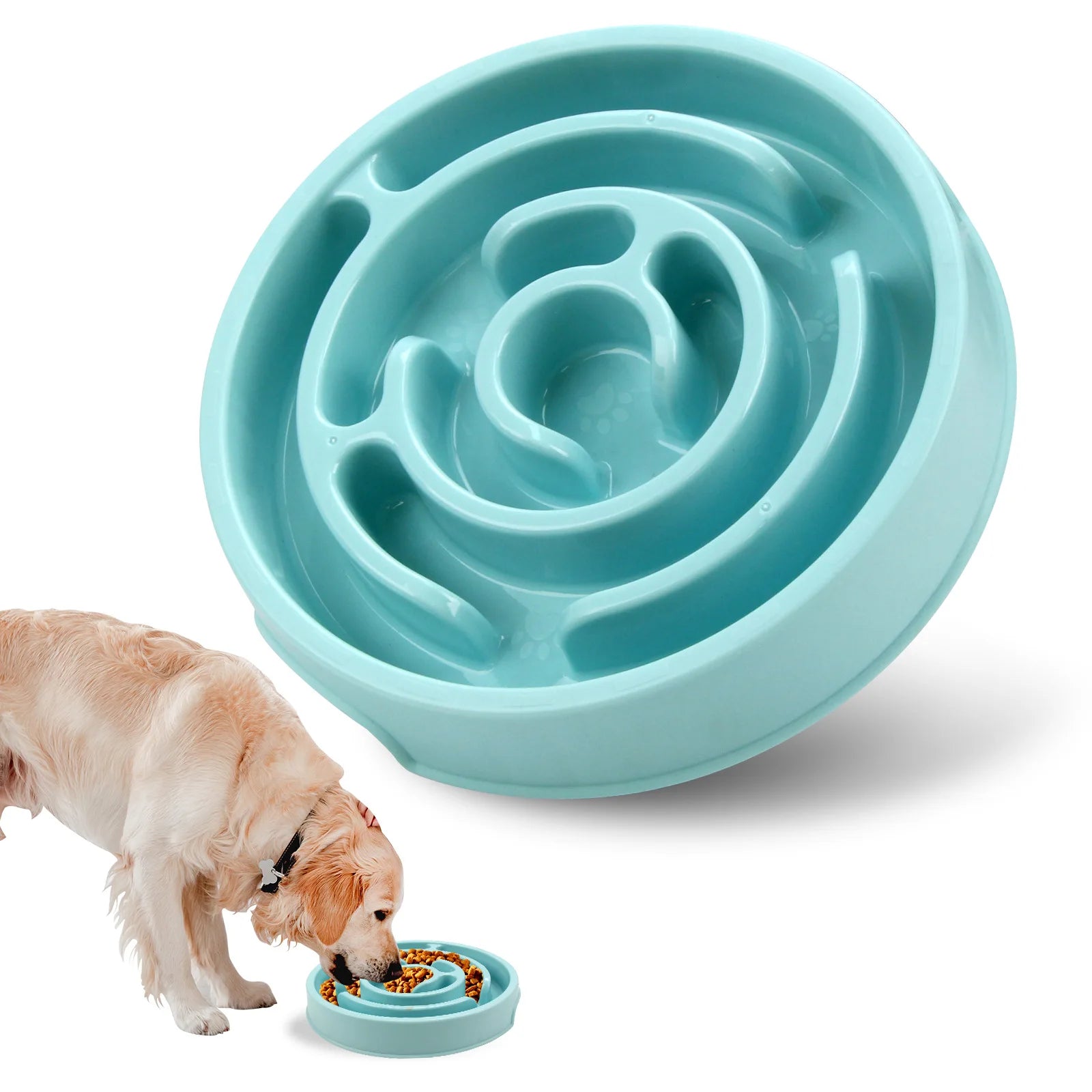 Pet Slow Feeder Bowl - Non-Slip & Durable