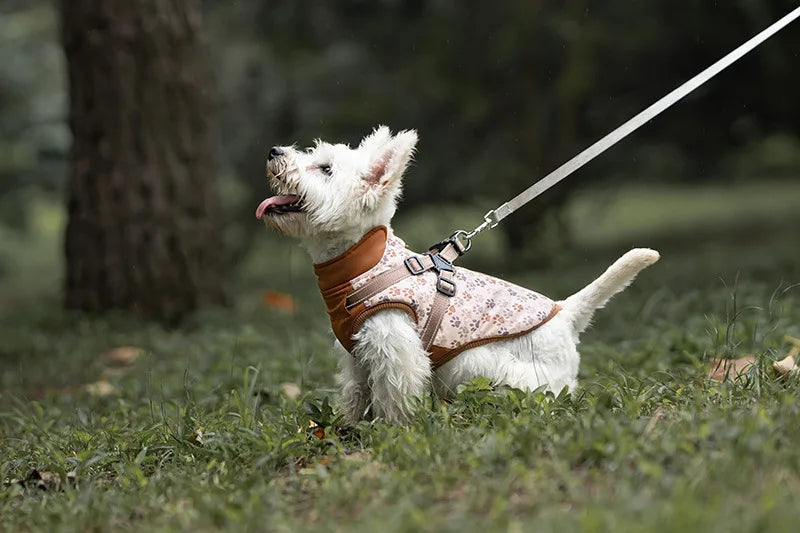 Winter Dog Jacket with Harness - Water Repellent & Reflective