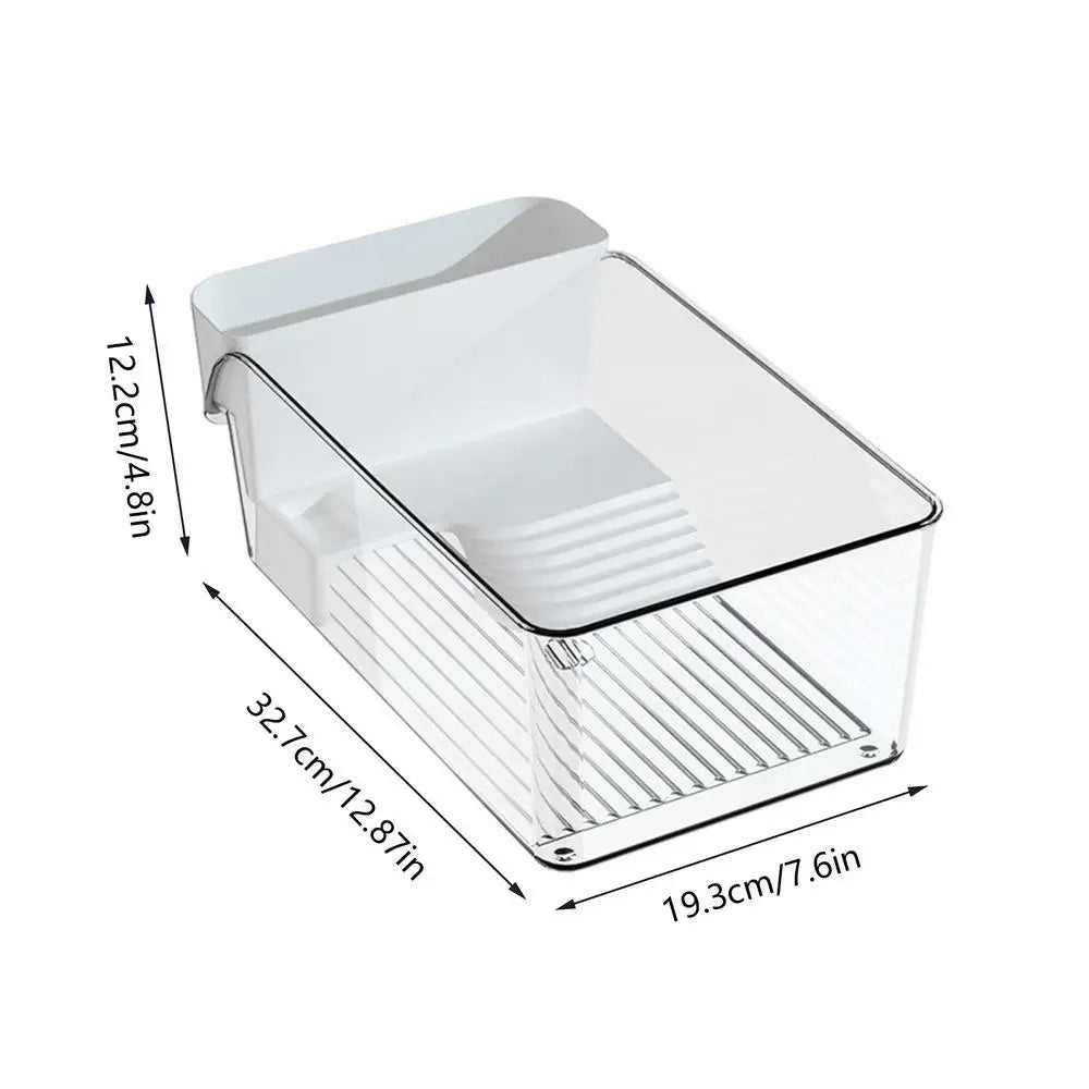 Transparent Turtle Tank with Built-In Basking Area