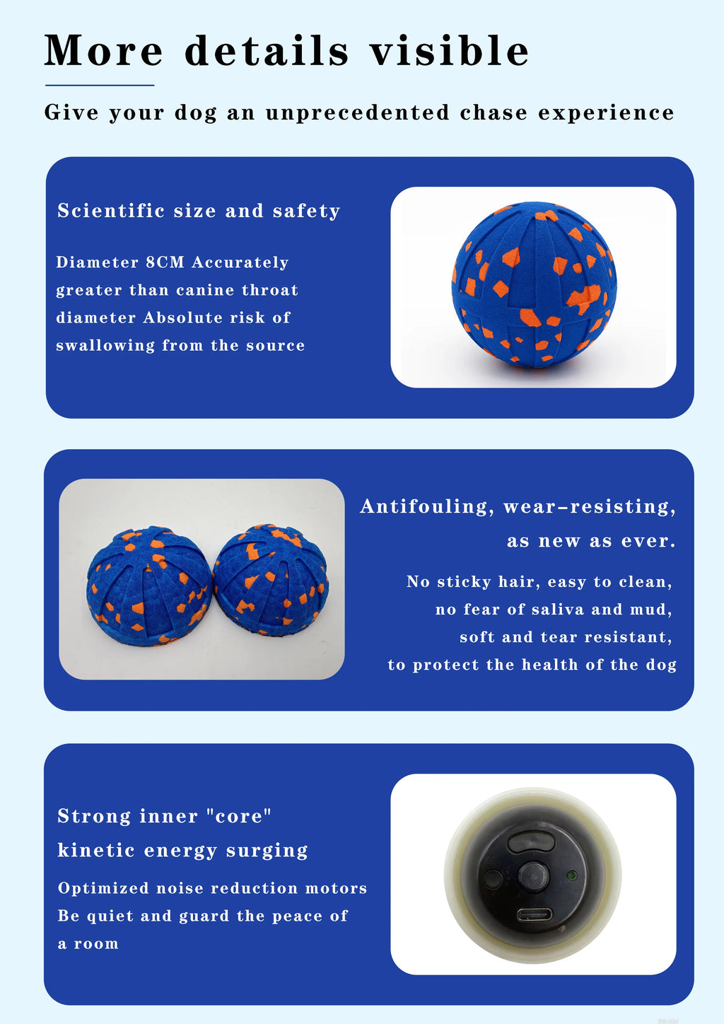 Smart Interactive Dog Ball - Bouncing & Spinning Toy