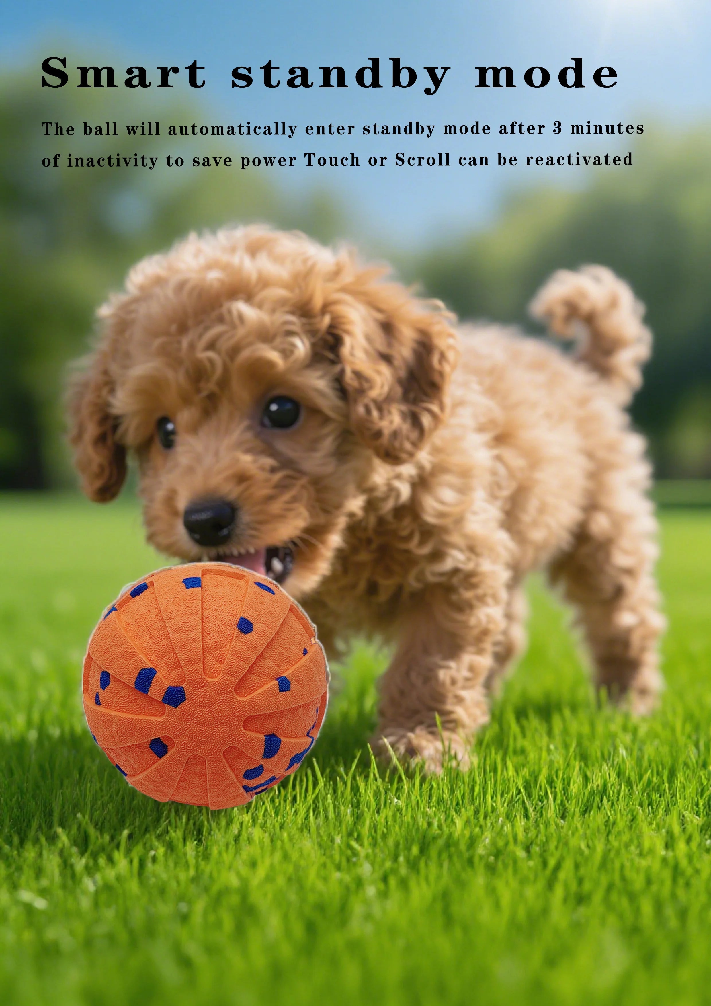 Smart Interactive Dog Ball - Bouncing & Spinning Toy