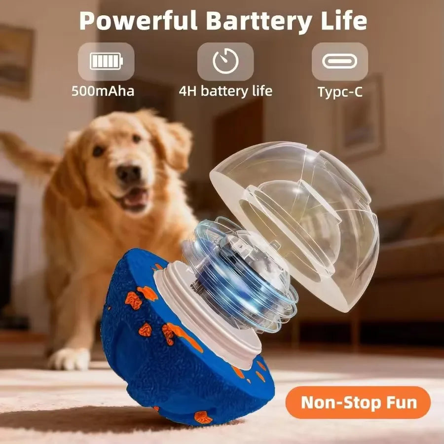 Smart Interactive Dog Ball - Bouncing & Spinning Toy