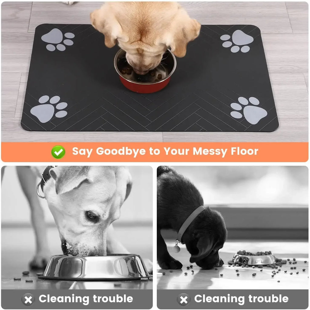 Pet Feeding Mat - Waterproof & Absorbent