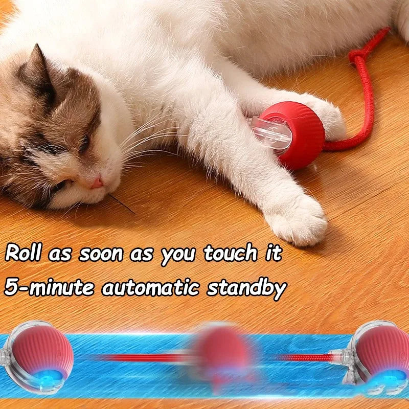 Smart Interactive Cat Ball Toy - Automatic Rolling