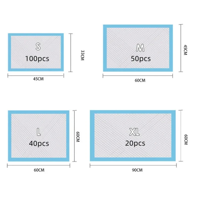 Pet Training Pee Pads - Super Absorbent & Quick-Dry