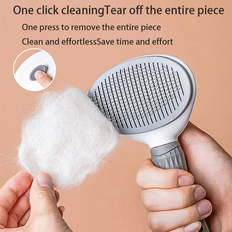 Pet Hair Remover Brush - Grooming Tool for Dogs & Cats