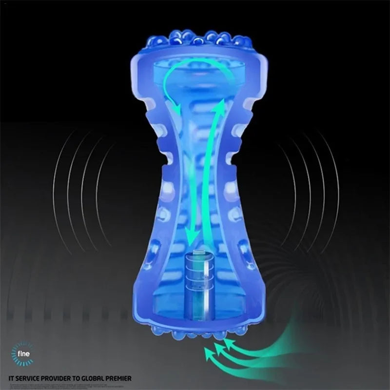 Dog Toothbrush Chew Toy - Bite-Resistant Rubber Bone