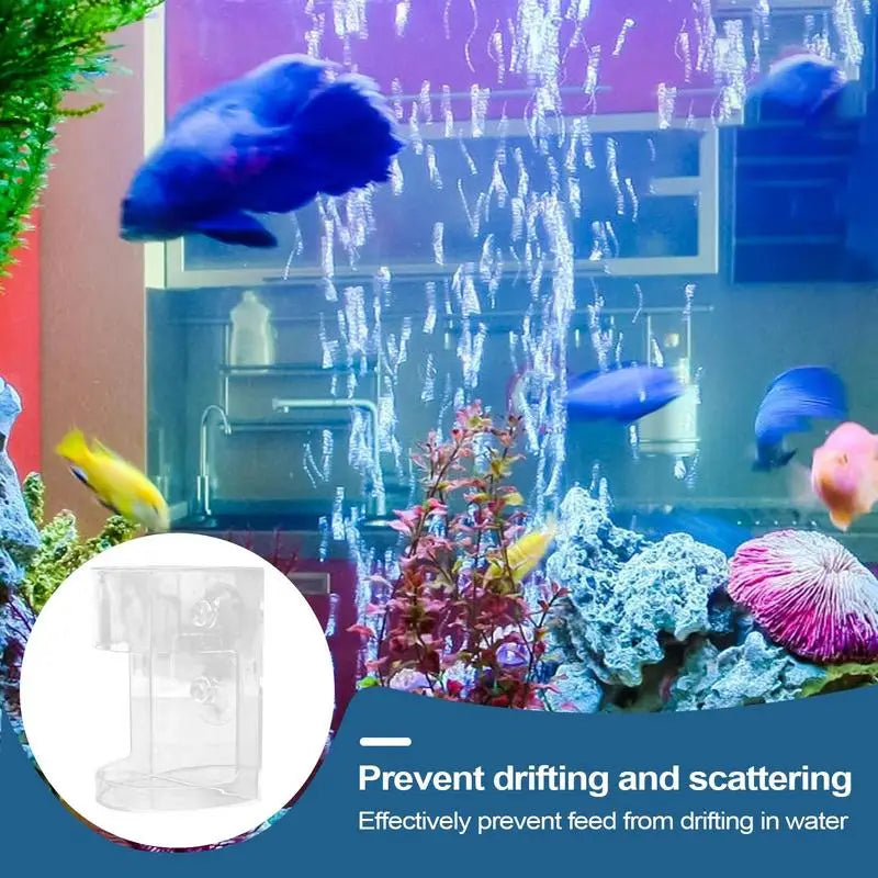 Floating Fish Feeder Bowl with Suction Cup