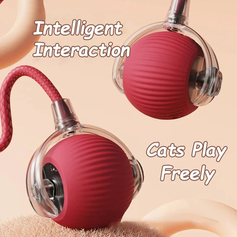Smart Interactive Cat Ball Toy - Automatic Rolling