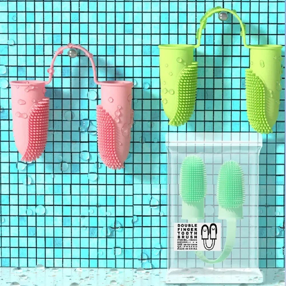 Pet Finger Toothbrush Set - Teeth Cleaning for Dogs & Cats