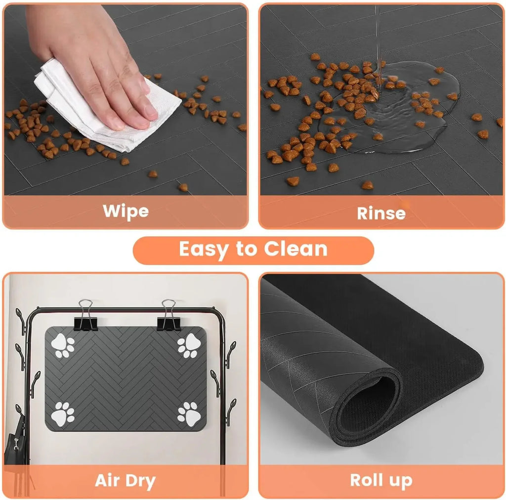 Pet Feeding Mat - Waterproof & Absorbent