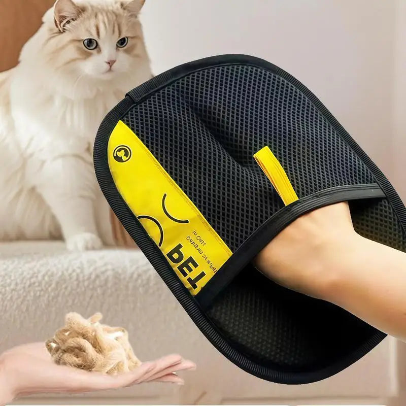 Pet Hair Remover Gloves - Reusable Grooming Tool