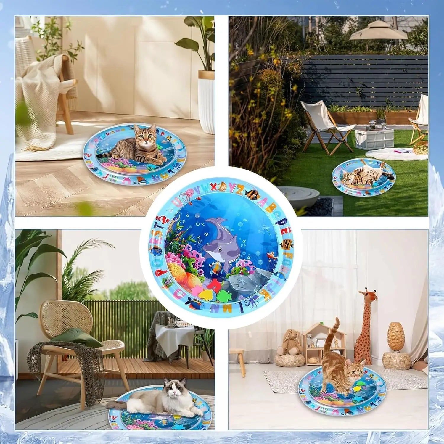 Pet Cooling Play Mat - Water Sensory Toy