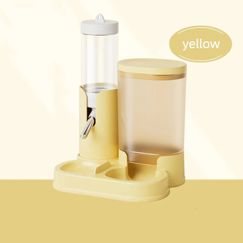 Hamster Water Bottle with Food Bowl