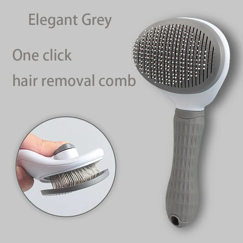 Pet Hair Remover Brush - Grooming Tool for Dogs & Cats