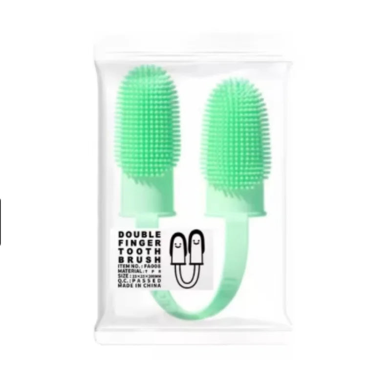 Pet Finger Toothbrush Set - Teeth Cleaning for Dogs & Cats