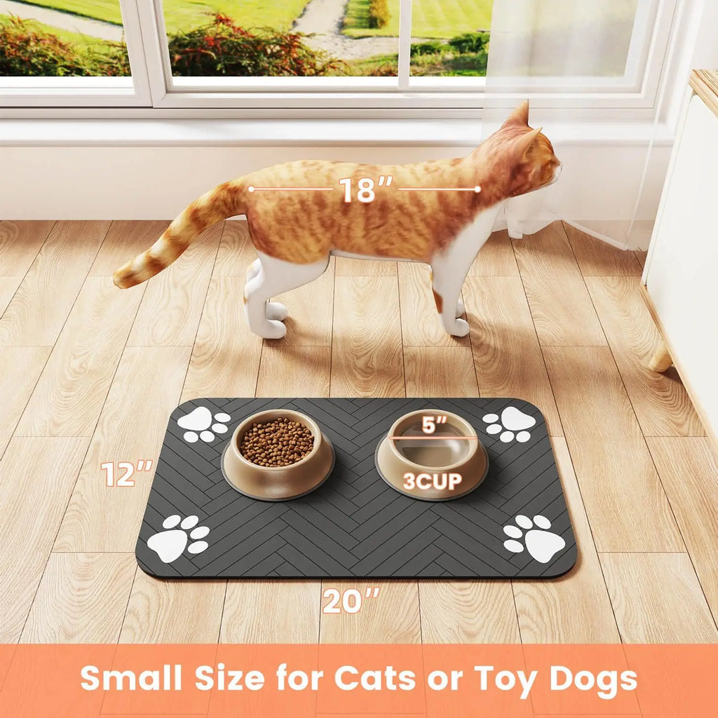 Pet Feeding Mat - Waterproof & Absorbent