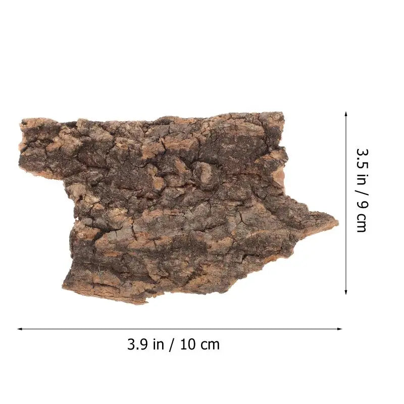 Natural Tree Bark Decor for Reptile Habitats (10 Pieces)