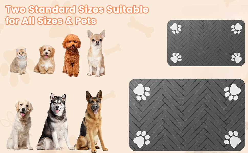 Pet Feeding Mat - Waterproof & Absorbent