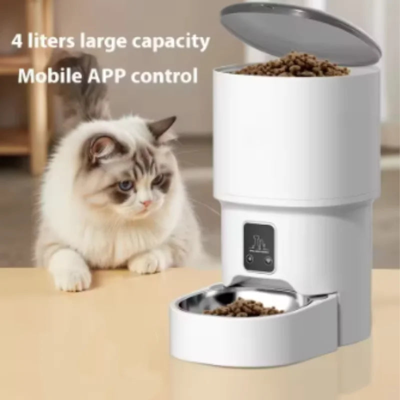 WiFi Automatic Pet Feeder - 4L Smart Dispenser
