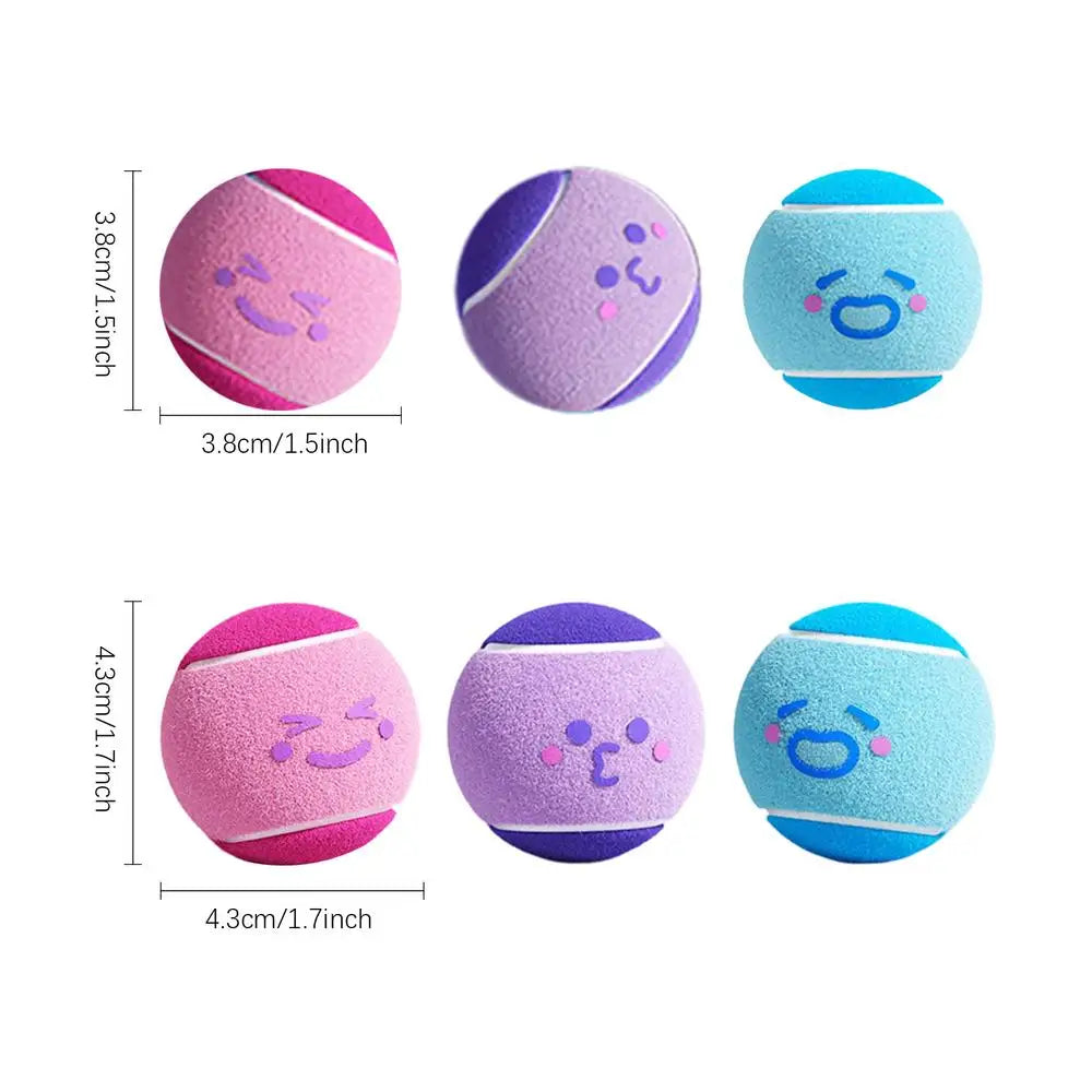 Dog Tennis Balls - 6 Pack Interactive Toy