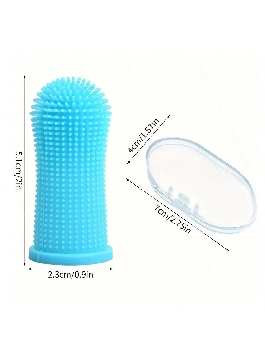 Pet Silicone Finger Toothbrush - Oral Cleaning Tool